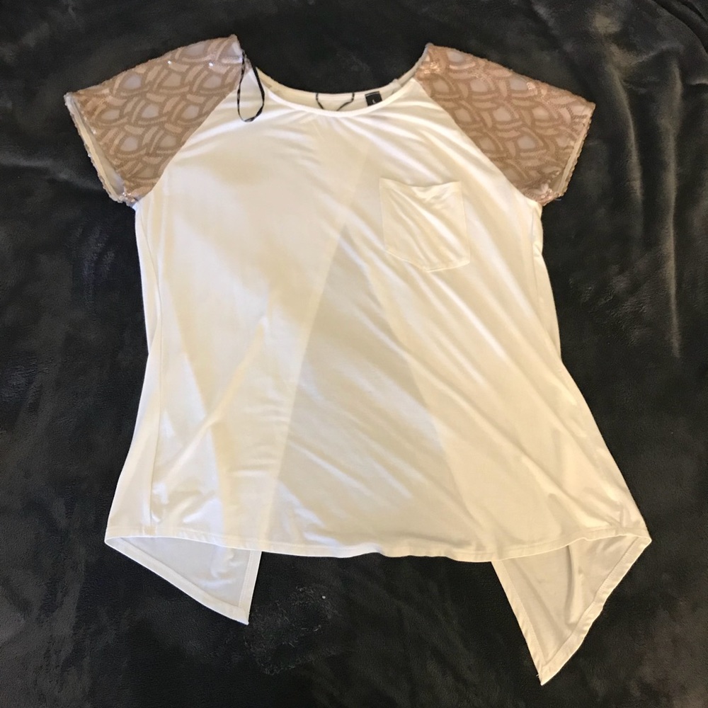 Sequin embroidered top